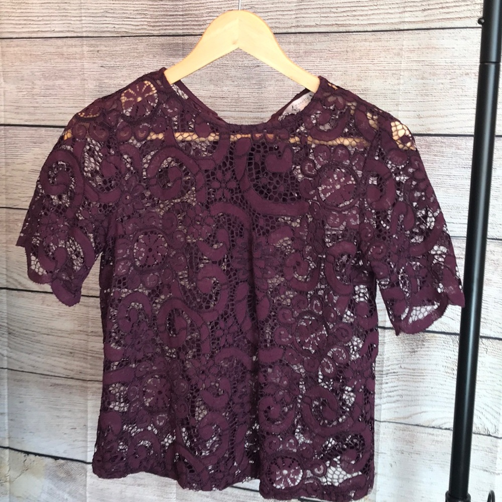 Nanette Lenore Top, XS, Burgundy